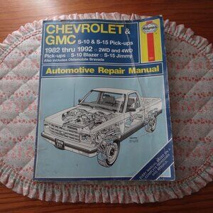 Haynes Repair Manual 831 1982-1993 Chevy GMC S10 S15 Pick-Ups Blazer Jimmy